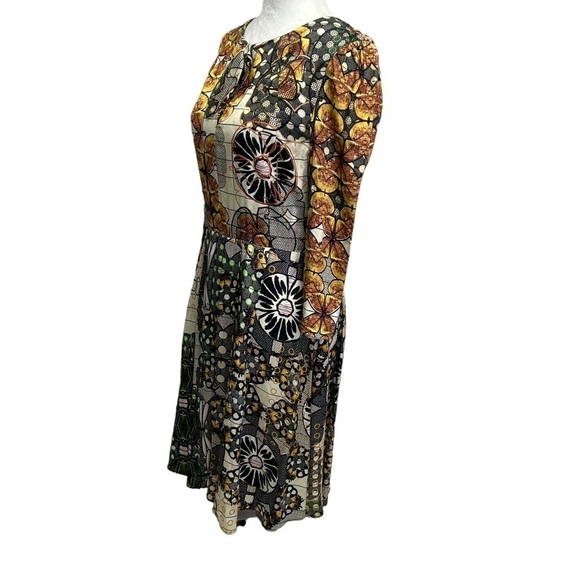 & Other Stories African Mood Dress Multicolour A-Line 3/4 Sleeve Size Small - 6 - Picture 7 of 15